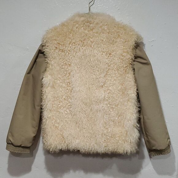 Vintage Reversible Genuine Curly Lamb Fur Coat Size 8 or M - Picture 7 of 16